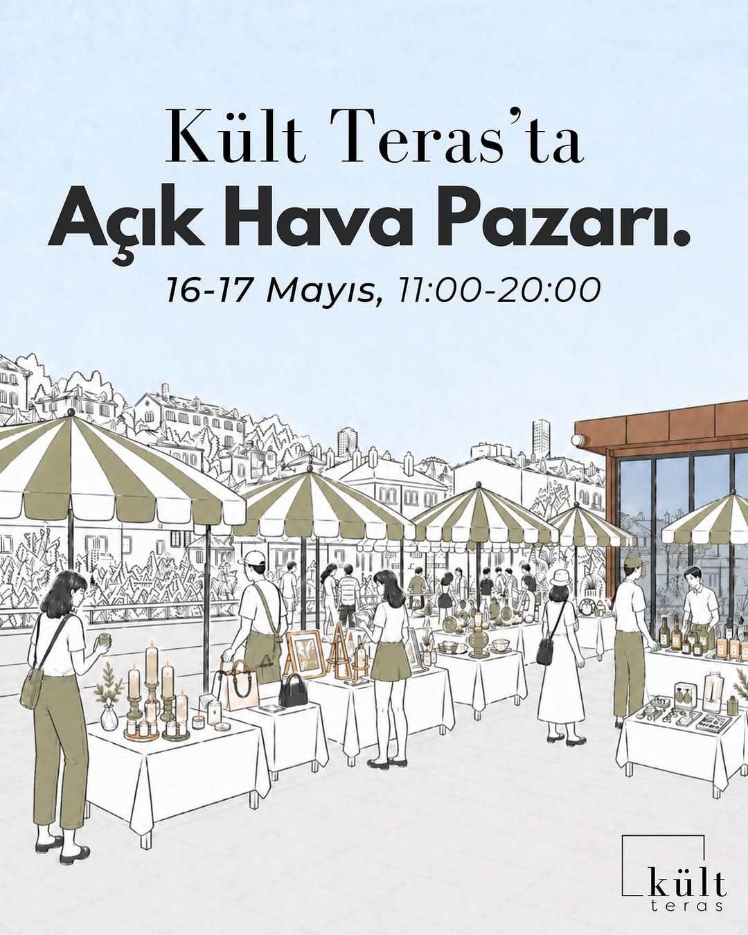 Kült Teras'ta Açık Hava Pazarı